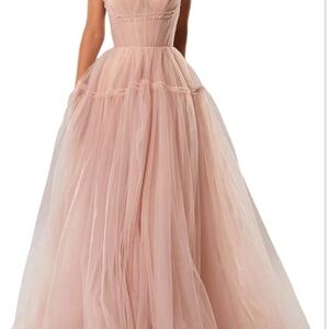 Misty Rose Evening Gown